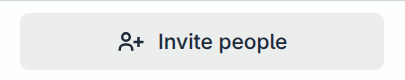 The Invite people button at the bottom of the sidebar